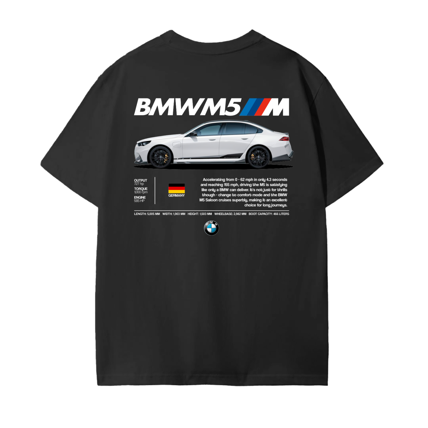 GRAY M5 Cotton T-Shirt